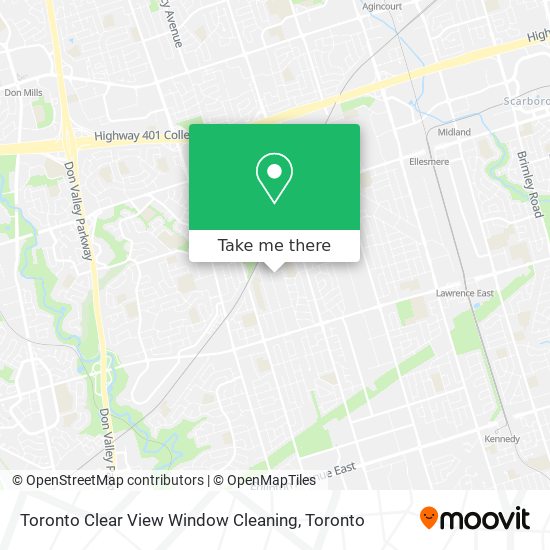 Toronto Clear View Window Cleaning map