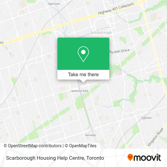 Scarborough Housing Help Centre map