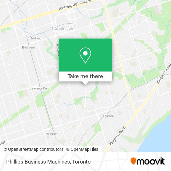 Phillips Business Machines map