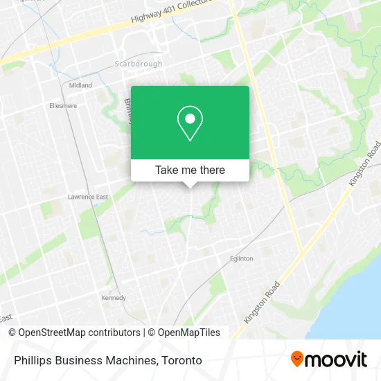 Phillips Business Machines map