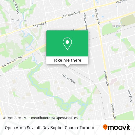 Open Arms Seventh Day Baptist Church map