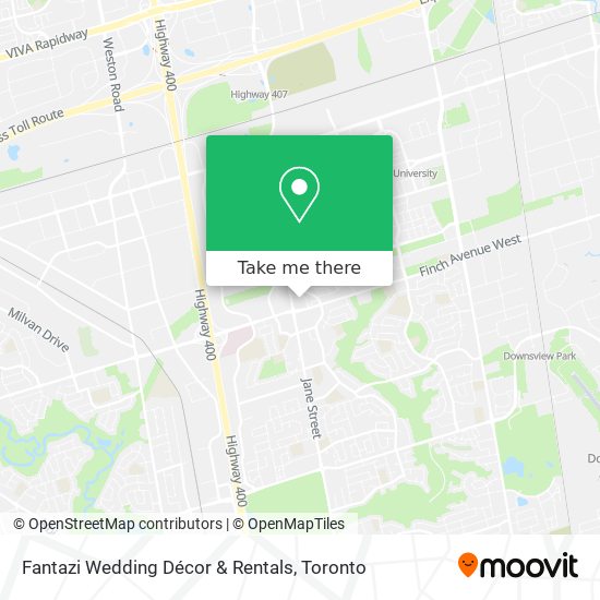 Fantazi Wedding Décor & Rentals plan