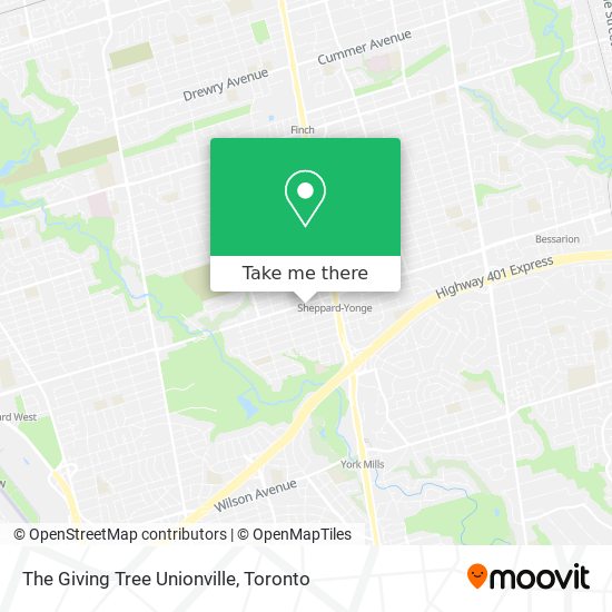 The Giving Tree Unionville map