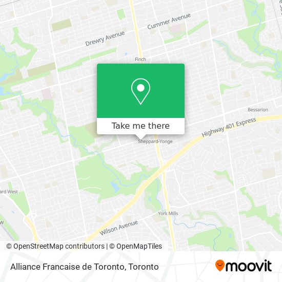Alliance Francaise de Toronto map