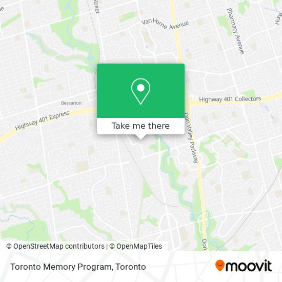 Toronto Memory Program plan