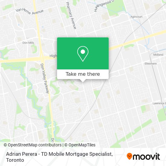 Adrian Perera - TD Mobile Mortgage Specialist map