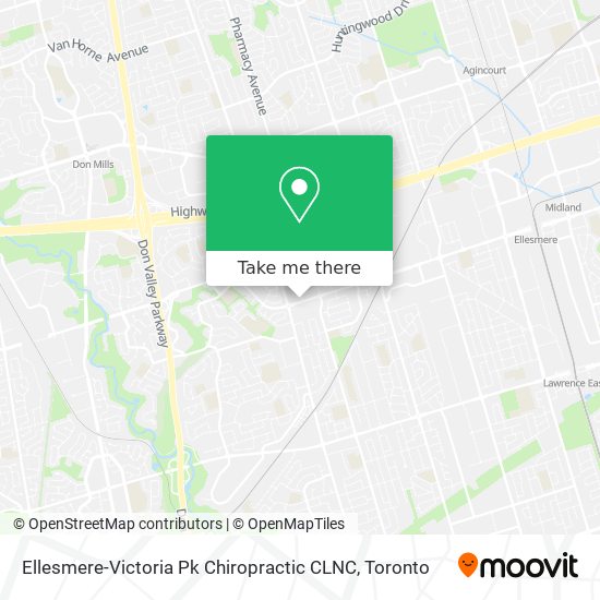 Ellesmere-Victoria Pk Chiropractic CLNC map