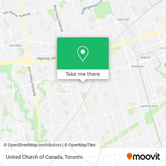 United Church of Canada map