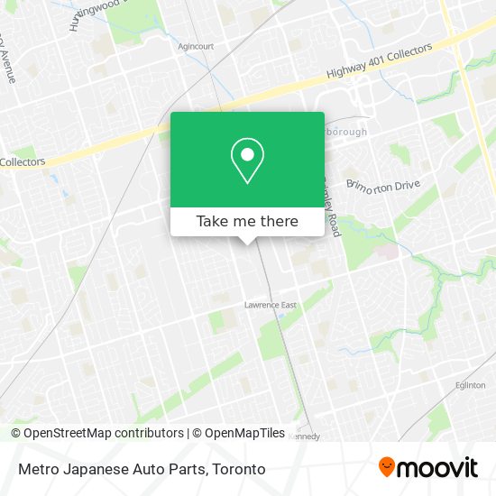 Metro Japanese Auto Parts plan