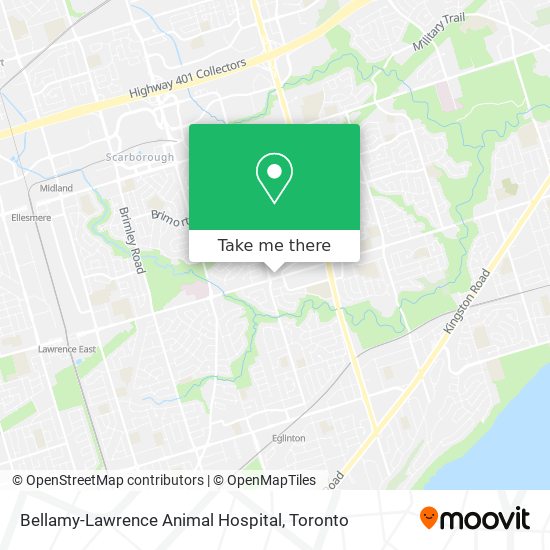 How to get to Bellamy-Lawrence Animal Hospital in Toronto by Bus, Train or Subway? How to get to Bellamy-Lawrence Animal Hospital in Toronto by Bus, Train or Subway?