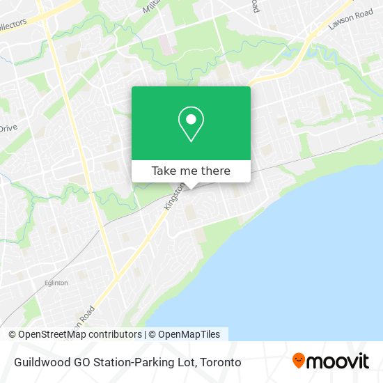 Guildwood GO Station-Parking Lot map