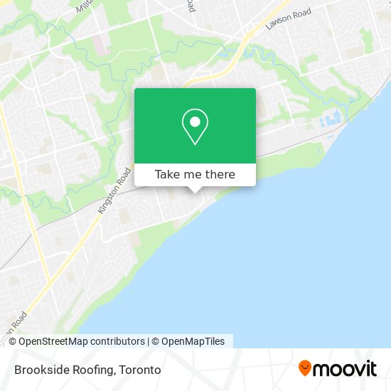 Brookside Roofing map