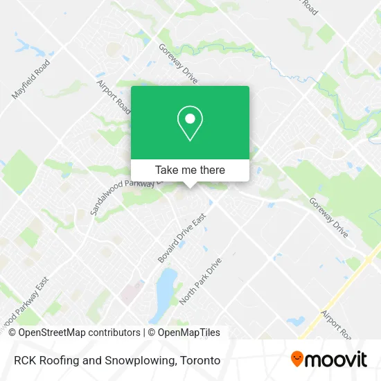 RCK Roofing and Snowplowing map