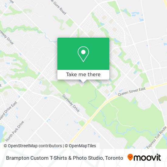 Brampton Custom T-Shirts & Photo Studio map