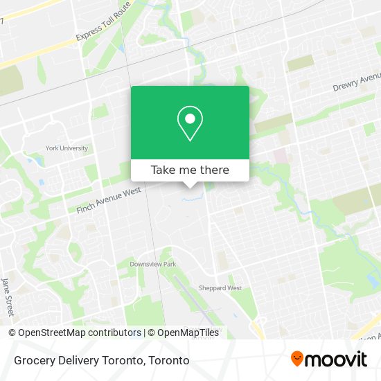 Grocery Delivery Toronto map