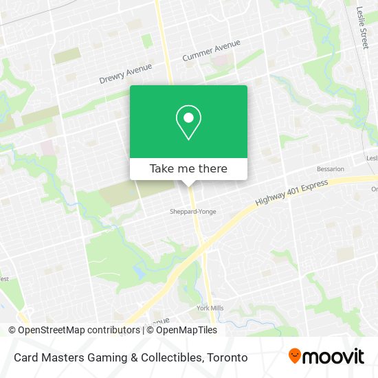 Card Masters Gaming & Collectibles map