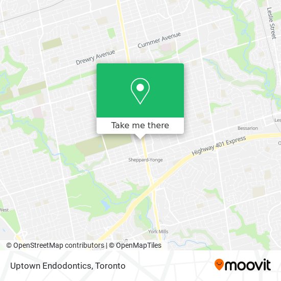 Uptown Endodontics map