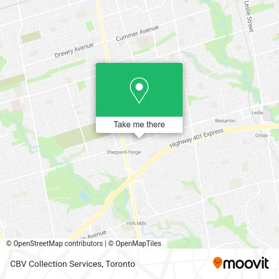 CBV Collection Services map