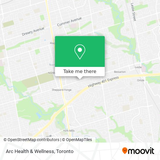 Arc Health & Wellness map