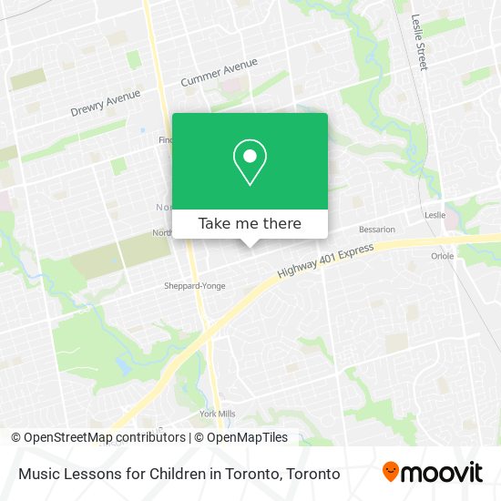 Music Lessons for Children in Toronto map