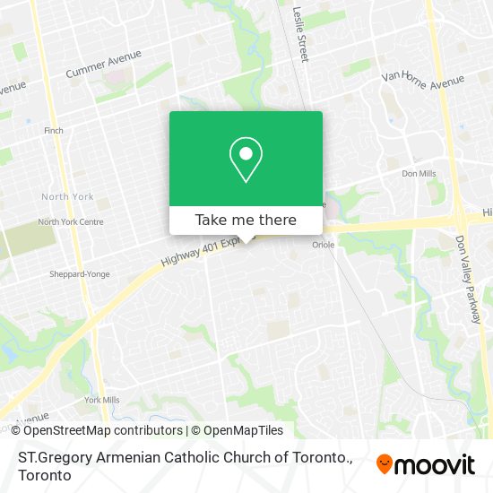 ST.Gregory Armenian Catholic Church of Toronto. plan