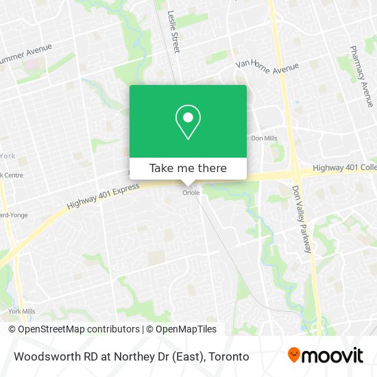Woodsworth RD at Northey Dr (East) map