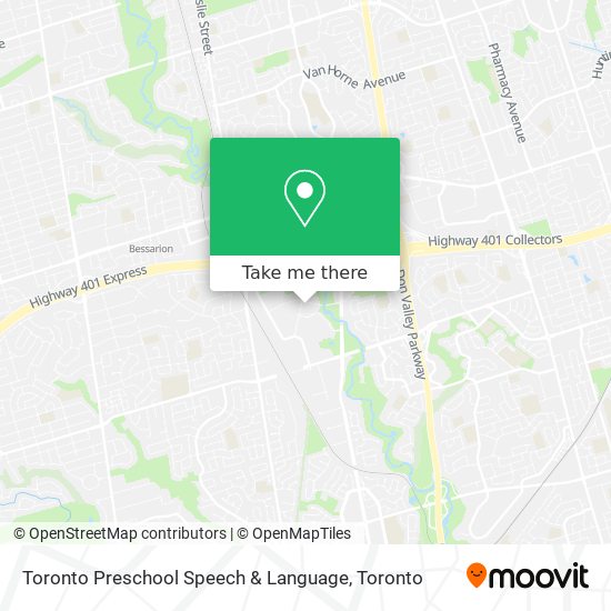 Toronto Preschool Speech & Language map