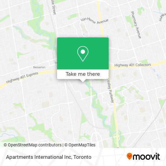 Apartments International Inc map