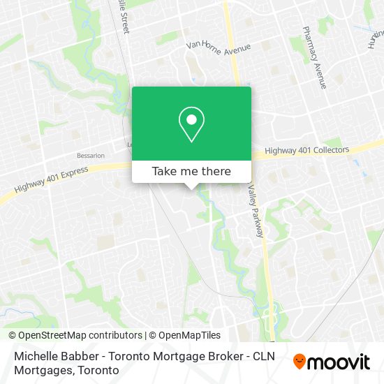 Michelle Babber - Toronto Mortgage Broker - CLN Mortgages map