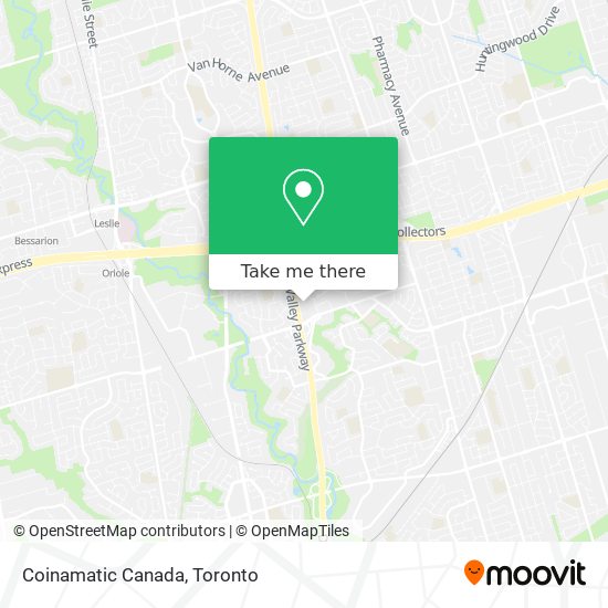 Coinamatic Canada map