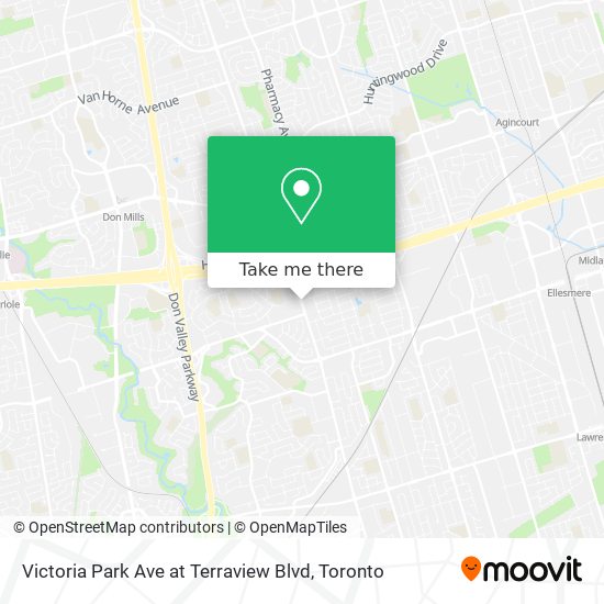 Victoria Park Ave at Terraview Blvd map
