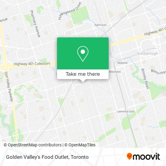 Golden Valley's Food Outlet map