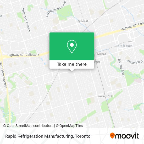 Rapid Refrigeration Manufacturing map