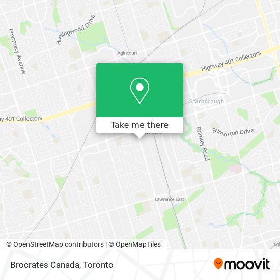 Brocrates Canada map