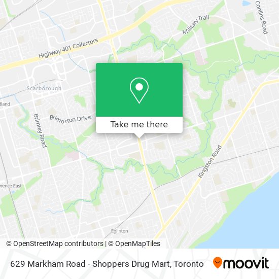 629 Markham Road - Shoppers Drug Mart plan