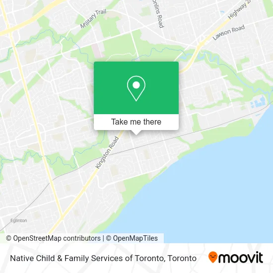 Native Child & Family Services of Toronto map