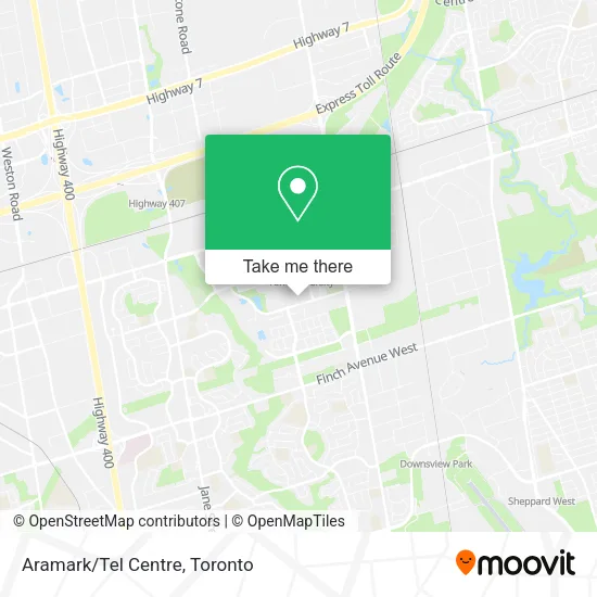 Aramark/Tel Centre map