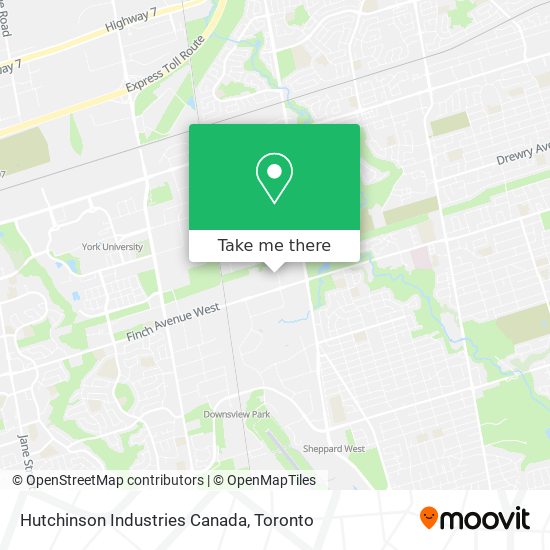 Hutchinson Industries Canada map