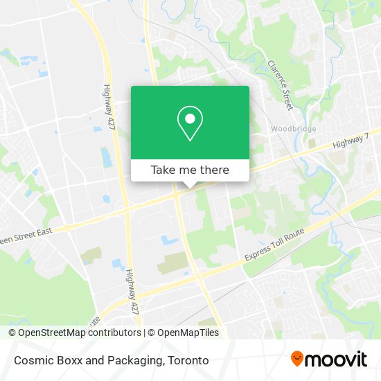 Cosmic Boxx and Packaging map