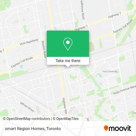 smart Region Homes map