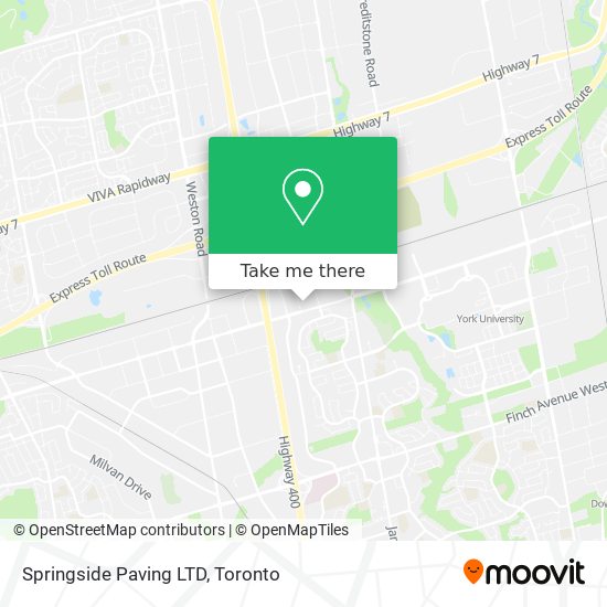 Springside Paving LTD map