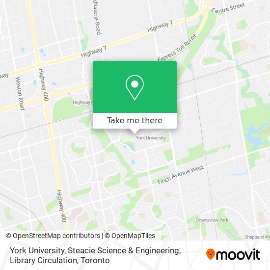 York University, Steacie Science & Engineering, Library Circulation map