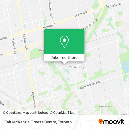 Tait McKenzie Fitness Centre map