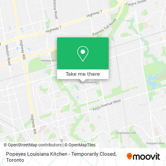 Popeyes Louisiana Kitchen - Temporarily Closed map