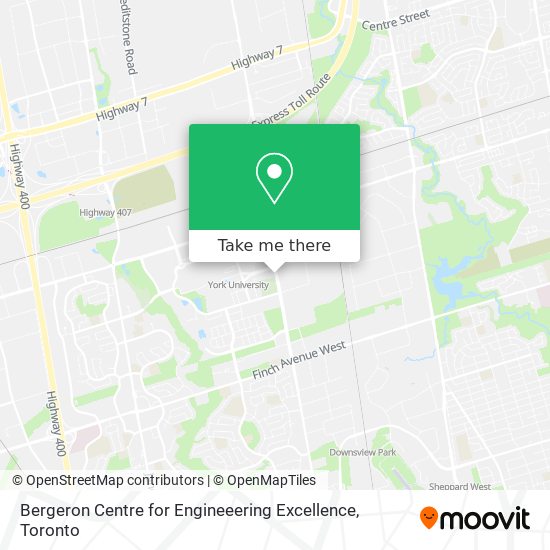 Bergeron Centre for Engineeering Excellence map