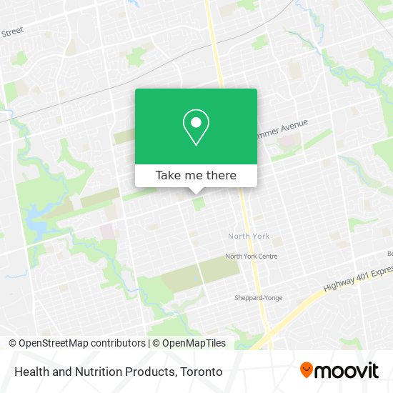 Health and Nutrition Products map