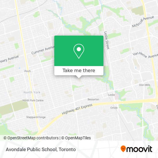 Avondale Public School map