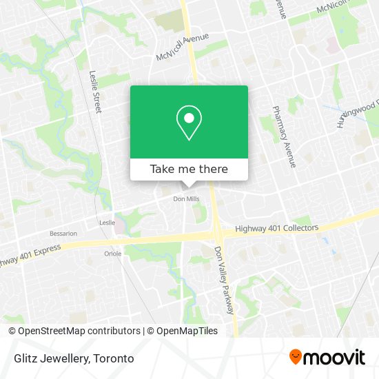 Glitz Jewellery map