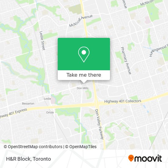 H&R Block map