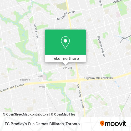 FG Bradley's-Fun Games Billiards map